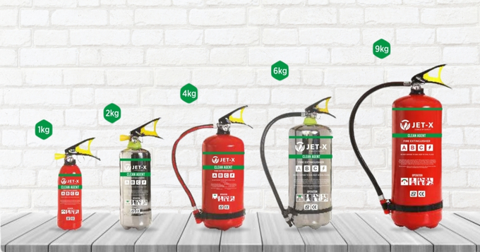 Clean Agent Type Fire Extinguishers